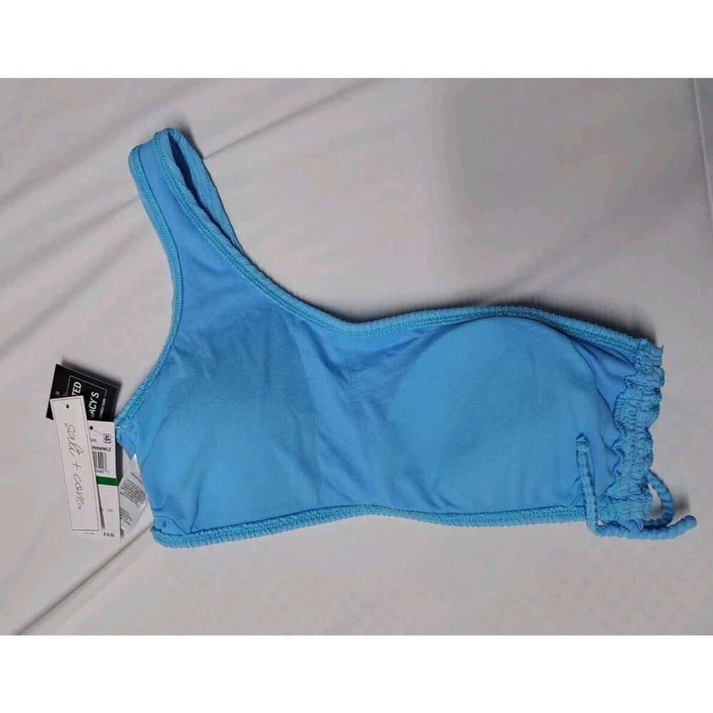 Salt +‎ Cove Juniors' Sandy Ribbed One-Shoulder Bikini Top Size L - Picture 7 of 9
